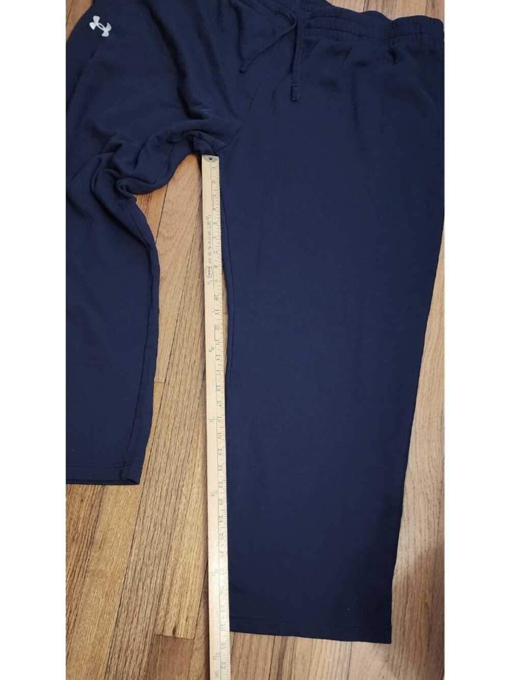 Under Armour UA Rival Fleece Pants Navy White 4XLT Loose Drawstring Elastic NEW - Picture 6 of 9